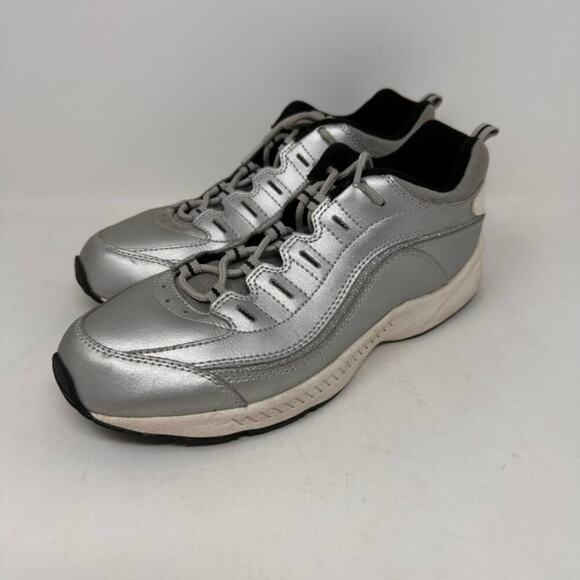 Easy Spirit Other - Easy Spirit Men's Size 10 M AmpliFoam Silver Sneakers Glitter Accents